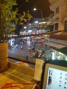 Bloggen mit Ausblick Hanoi